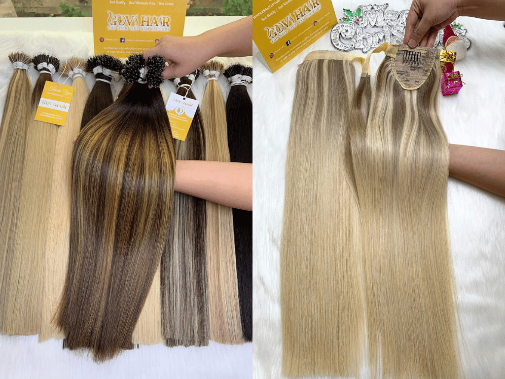 Can You Highlight Hair Extensions? Step-by-Step Guide 11 Govihair’s premium raw hair ready for coloring