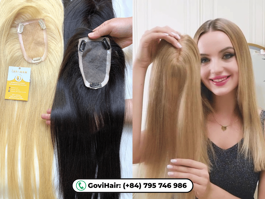 Clip-in and bang hair topper