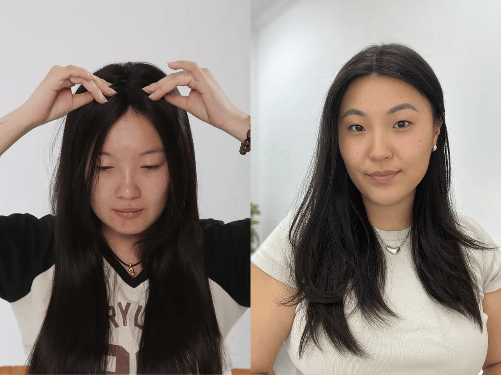 Hair topper is perfect for woman who has thin hair