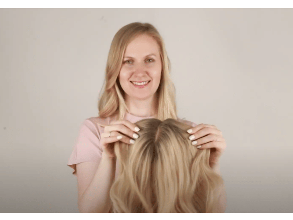 Preparing your hair before apply a hair topper