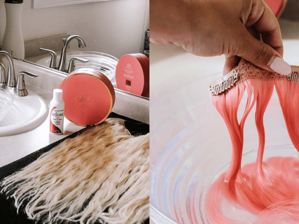 Can You Highlight Hair Extensions? Step-by-Step Guide 6 Semi-permanent dyes prepared for extensions