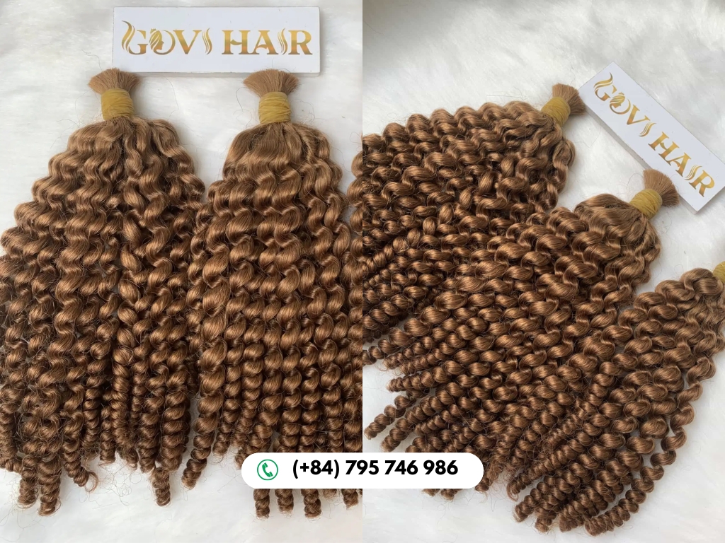 High-quality Afro Kinky Bulk Human Hair for Braiding from GOVIHAIR