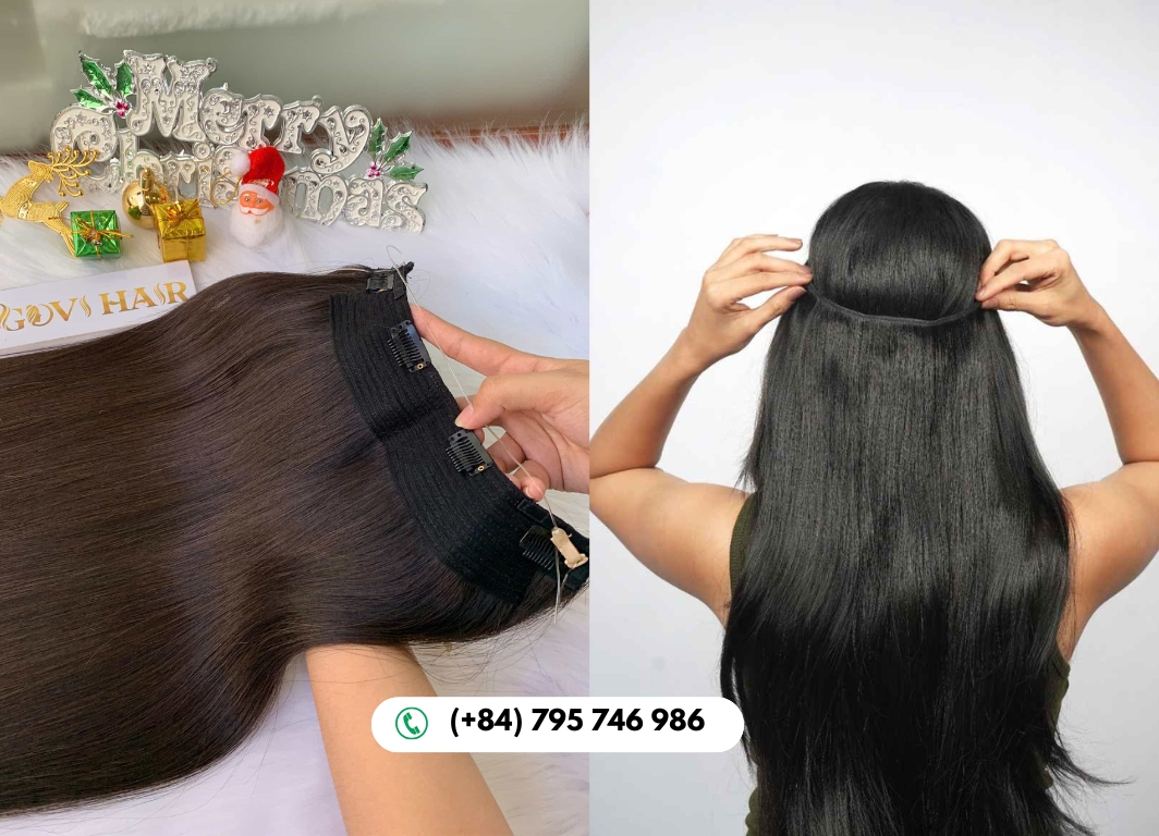 halo hair extensions made from 100% Vietnamese human hair