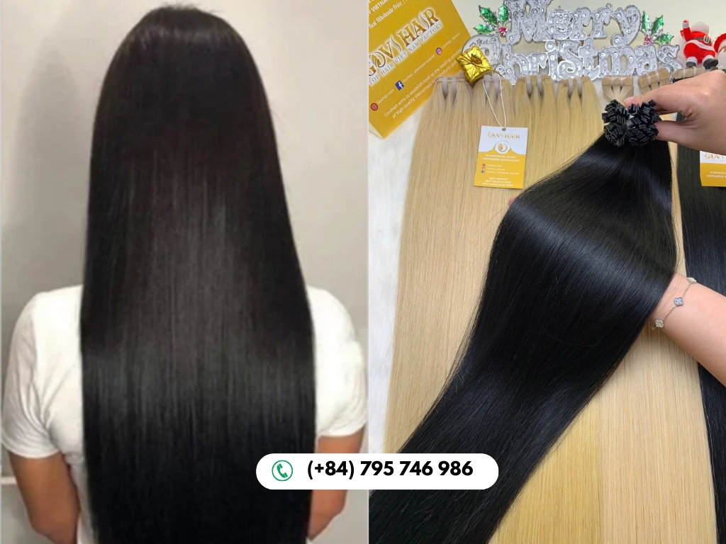 Flat Tip Hair Extensions by GOVIHAIR combine strength, comfort, and luxury
