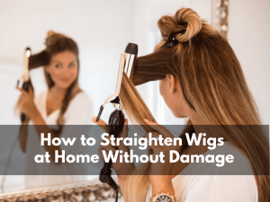 How to straighten a wigs