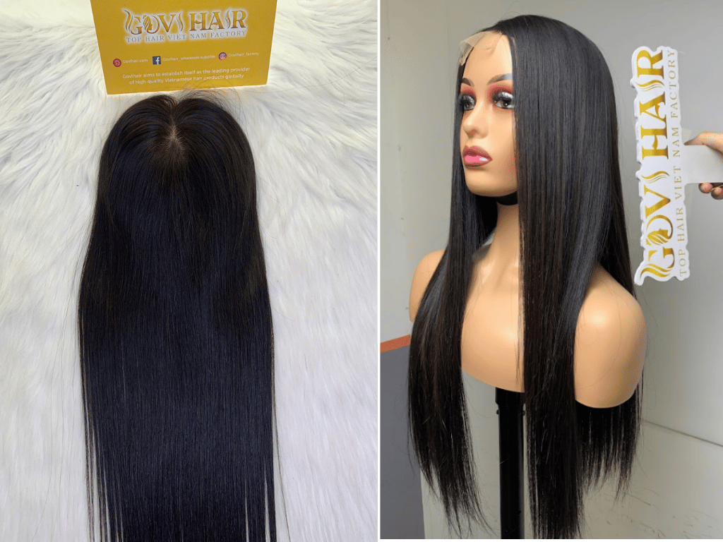 Classic black bone straight wig timeless elegance