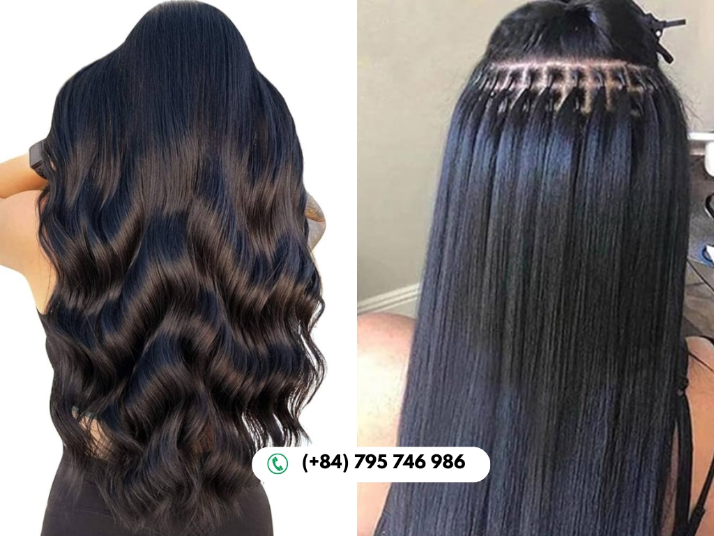 Premium u tip human hair extensions with strong keratin bonds