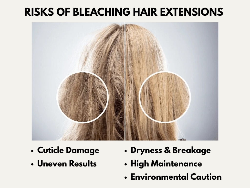 Can You Bleach Hair Extensions Like a Pro? 3 dry and tangled bleached extensions