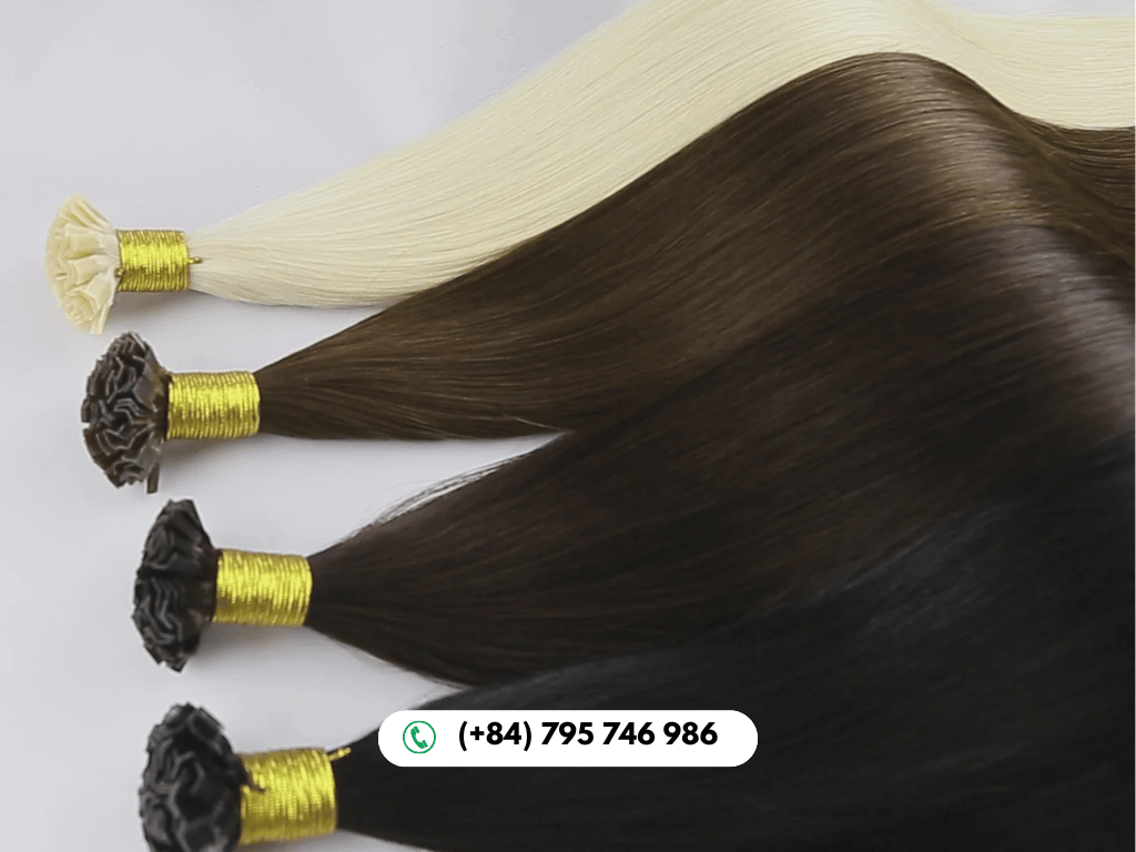 V tip extensions can be curled, straightened, or blow-dried like natural hair.