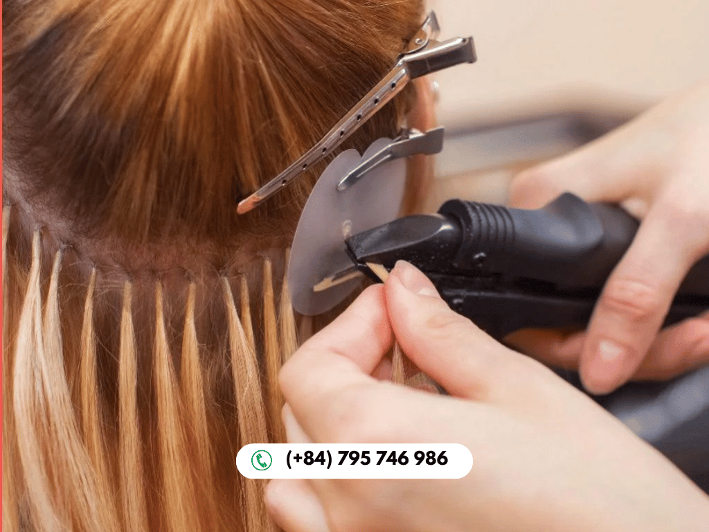 If you want a natural look with minimal visibility, V tips or V light hair extensions are perfect.