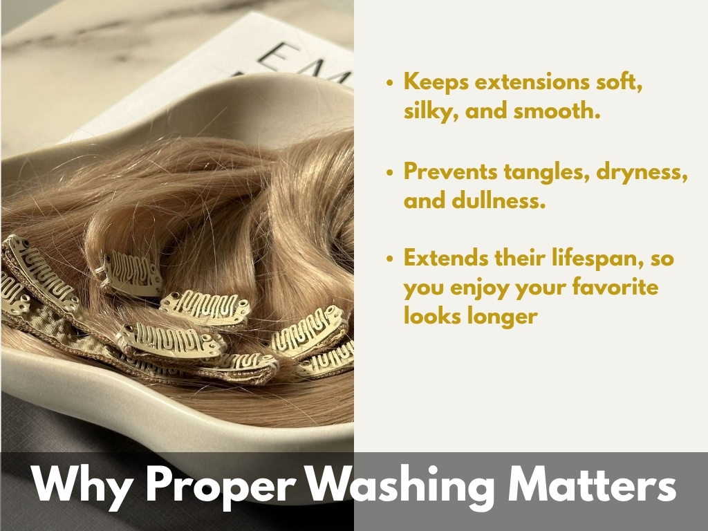 How to Wash Clip In Hair Extensions: A Complete Guide 2 why washing clip ins matters