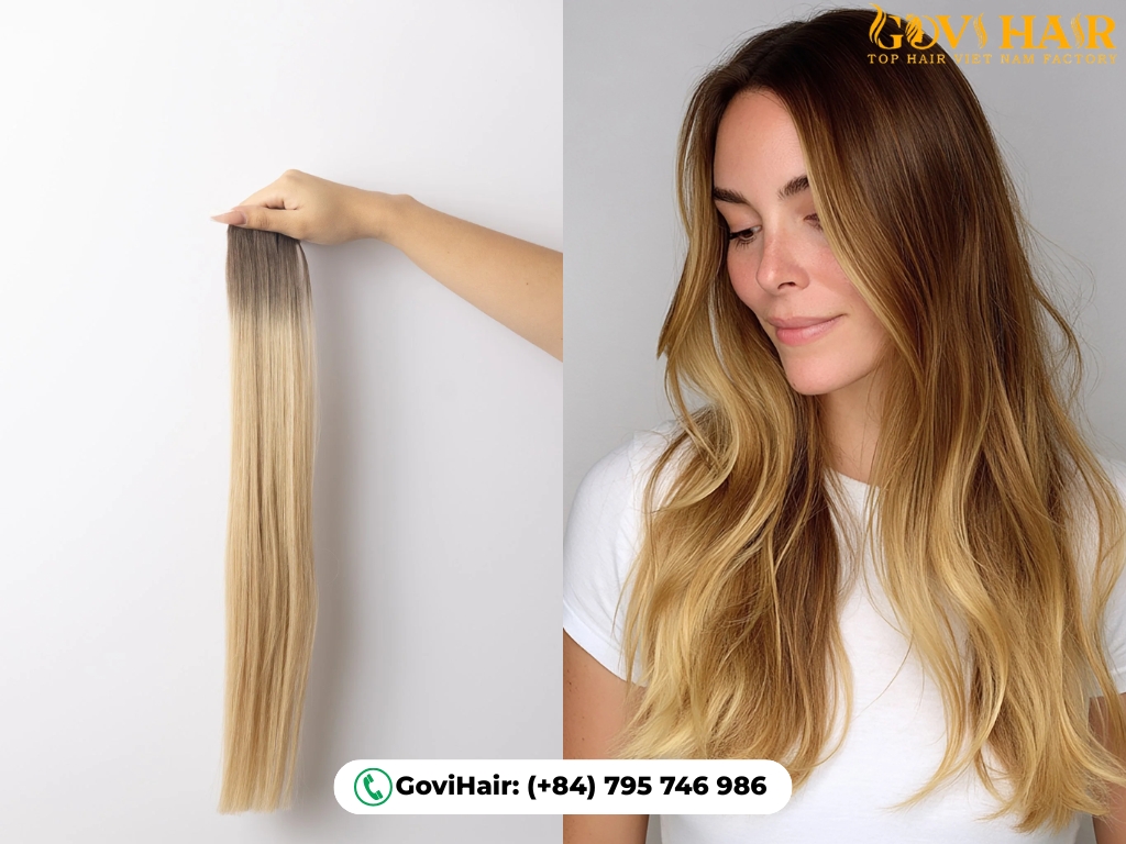 20 pieces of tape-in extensions for a simple volume boost