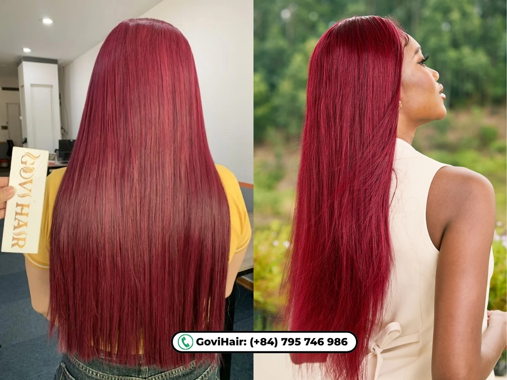 Frontal wigs cover the front of your head to imitate a natural hairline and scalp.