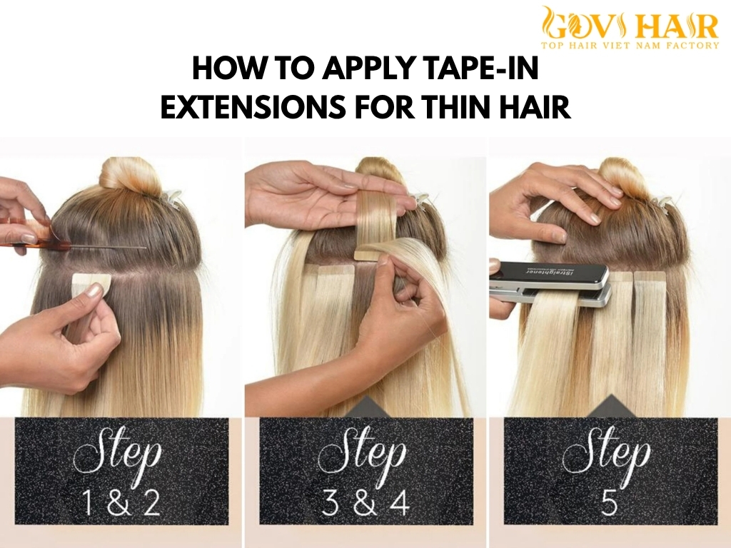 How to Apply Tape in Extensions For Thin Hair: A Complete Guide for a Natural Look 3 How to Apply Tape-in Extensions for Thin Hair