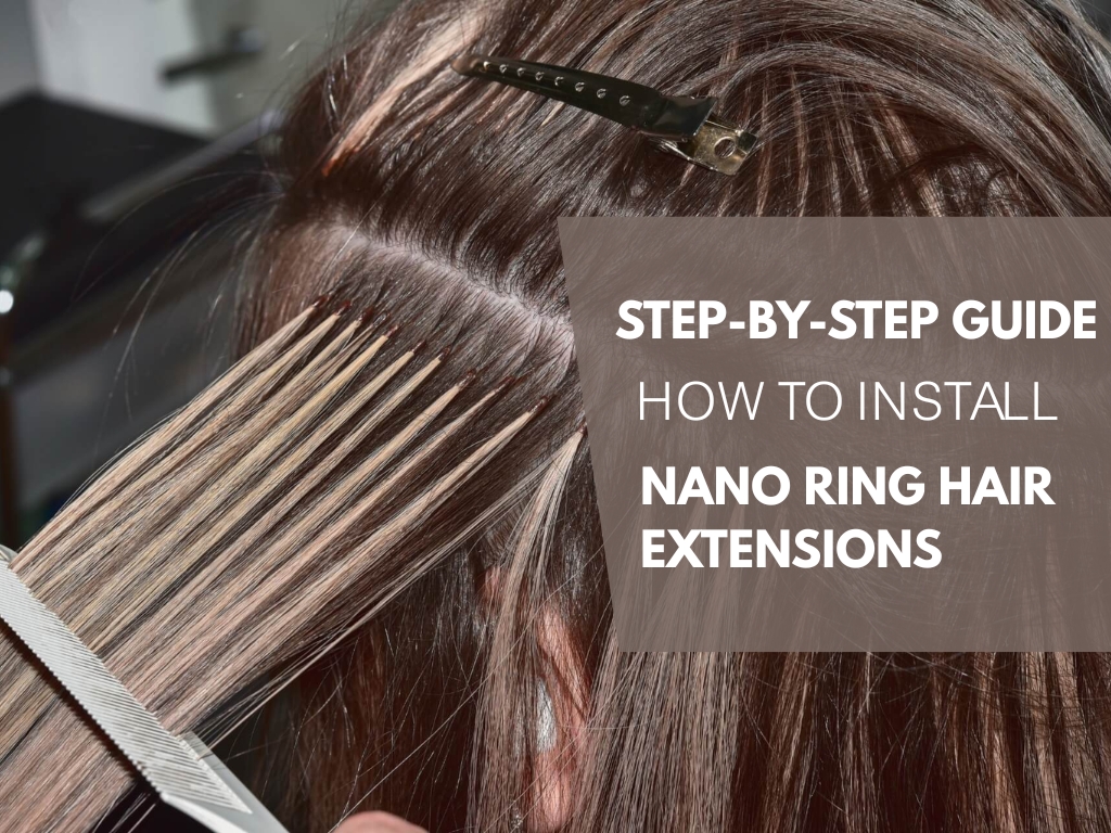 how to install nano ring hair extensions