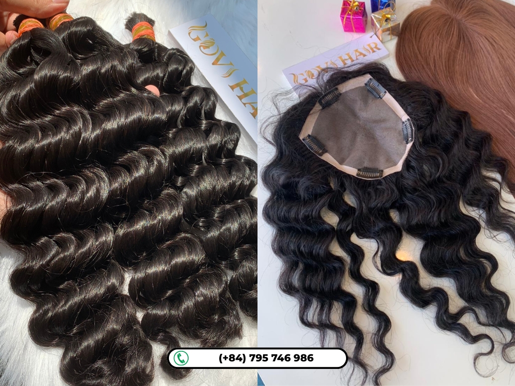 Govihair 100% real deep wave human hair