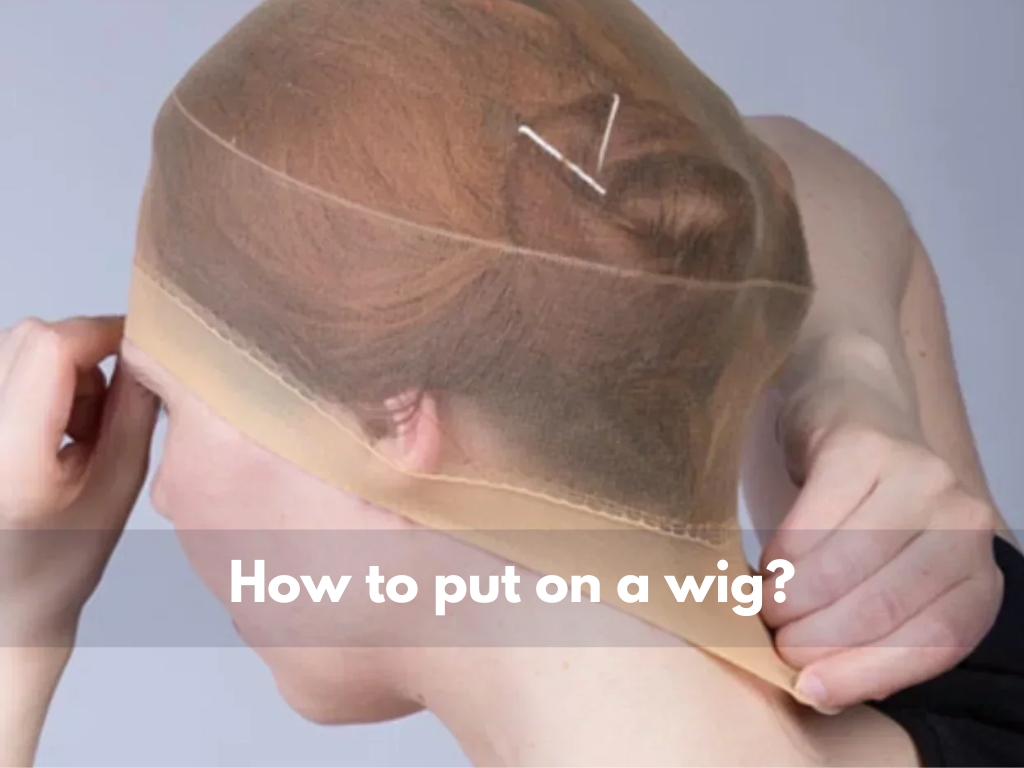 how to put on a wig