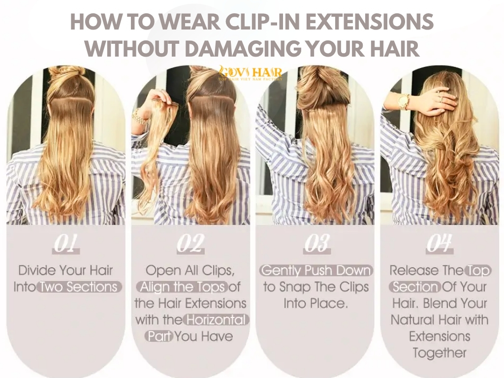Do Clip In Extensions Damage Hair? Expert Advice & Tips 3 How to Wear Clip-In Extensions Without Damage