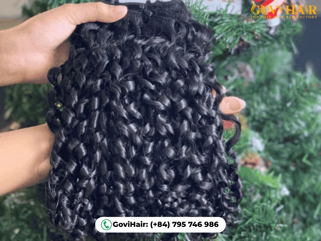 Pixie Curls Weave small, tight curls that create maximum fullness