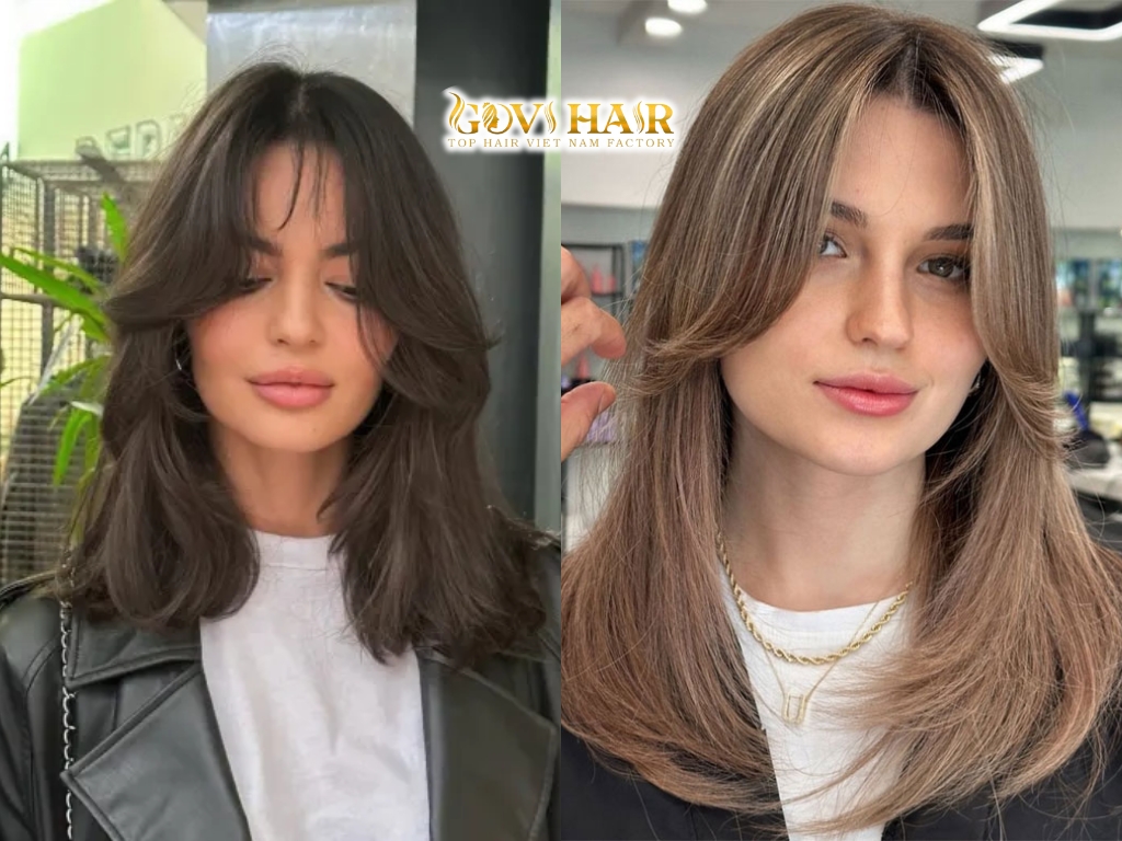 5 Stunning Square Shaped Head Hairstyles for 2025 3 The modern layered haircut with face-framing pieces