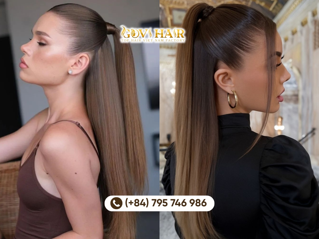 15 Stunning Straight Ponytail Hairstyles Best for Women 6 A half-up straight ponytail gives the illusion of layers