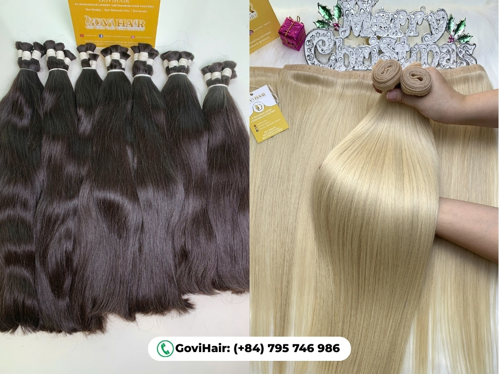 The difference between bulk hair and weft hair