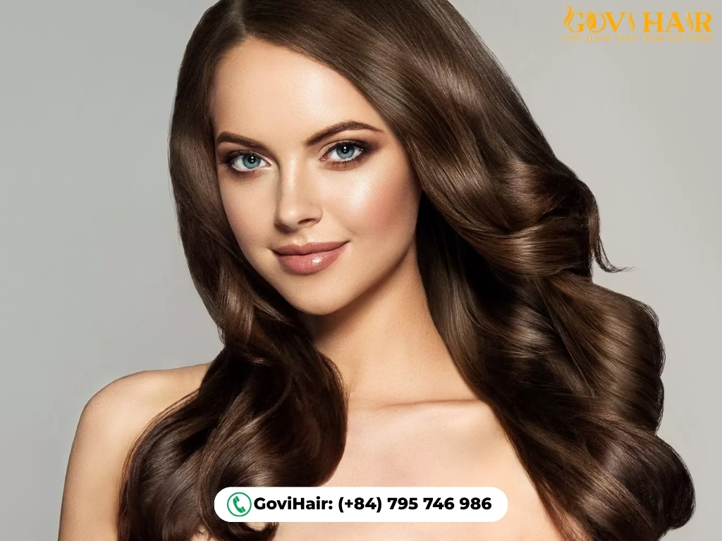 Wavy hair forms a loose S-shape and sits flatter  