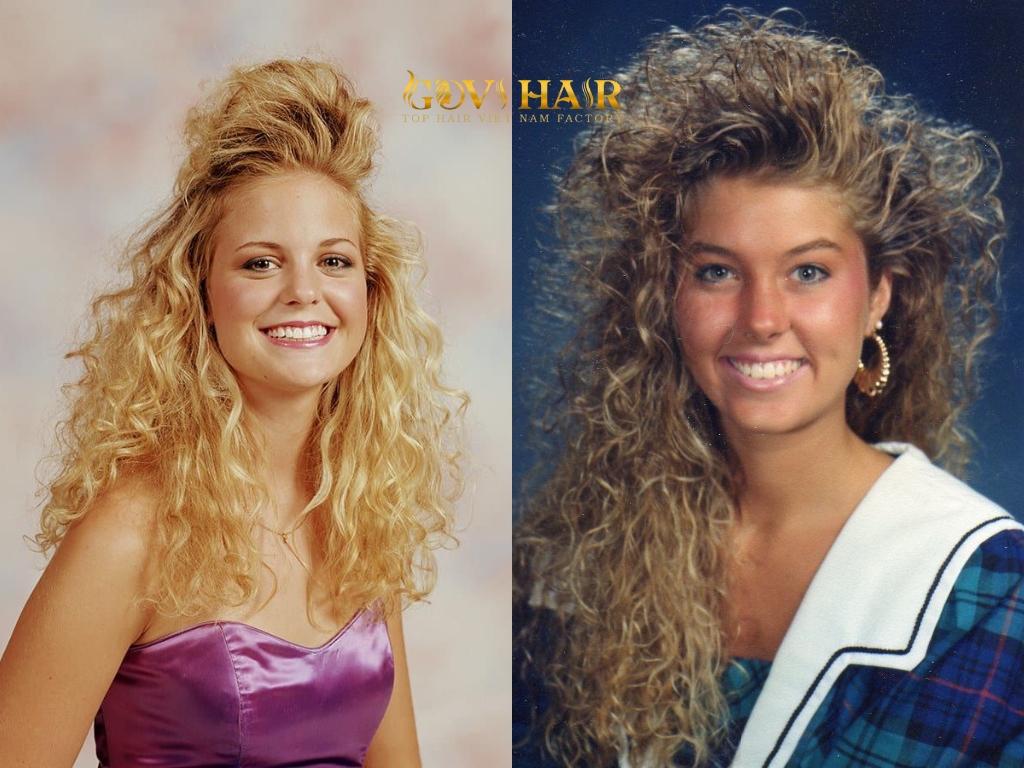 Choose 80s prom hairstyles match the hair volume