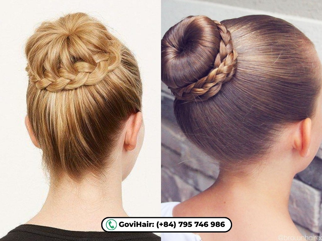 easy bun styles for short hair​