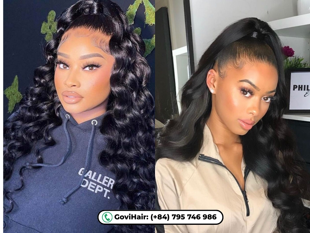 Keep hair off your face while showing off luxurious length.