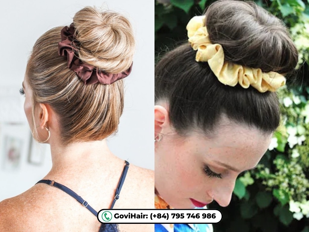 bun styles for short hair​