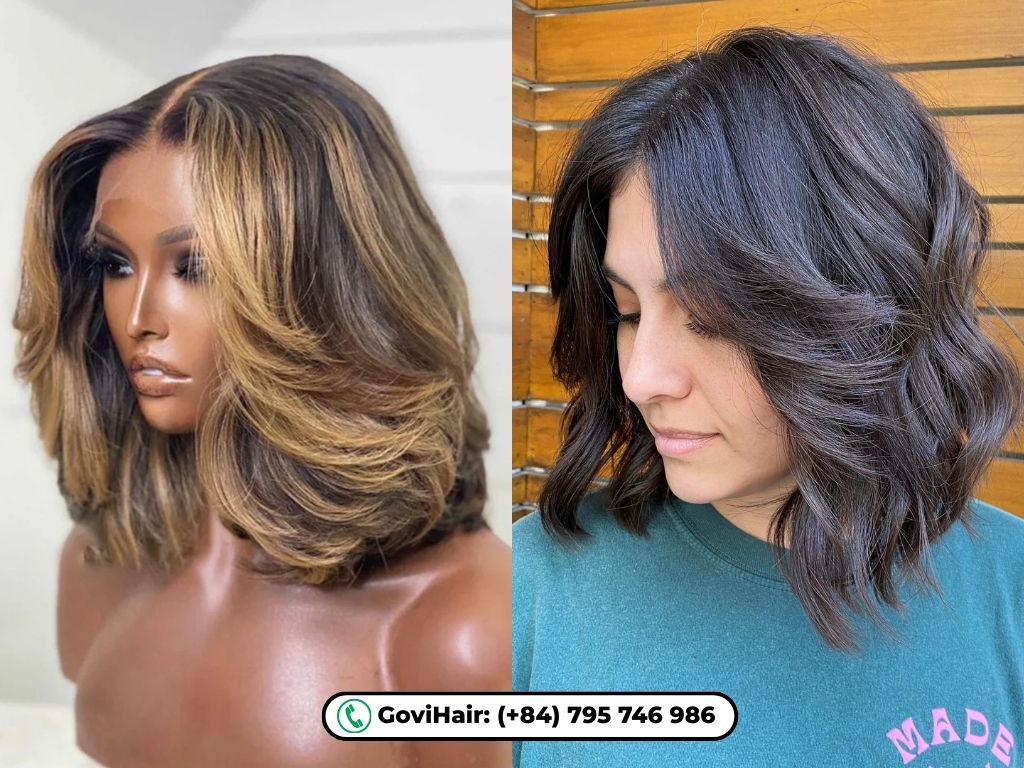 Soft layers add romantic movement and body to wavy textures.