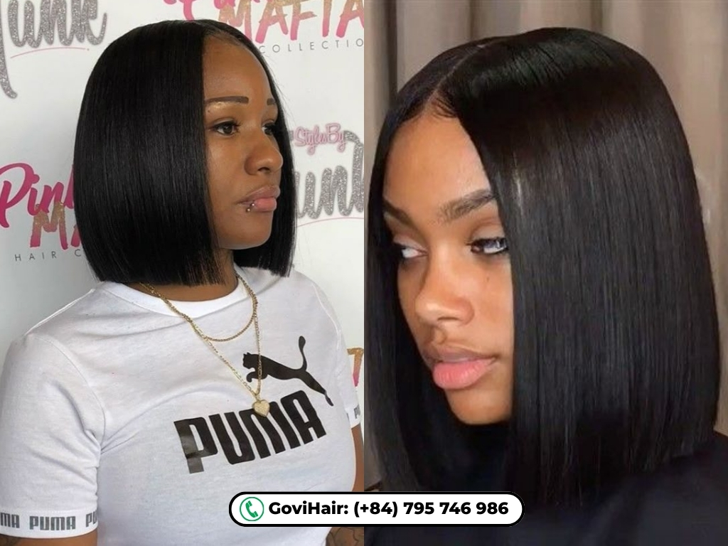 Symmetrical and slimming, the Gen-Z favorite middle part.