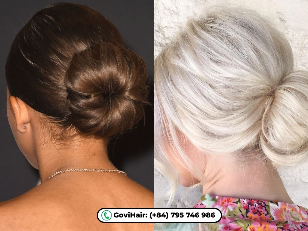 bun hair styles for short hair​