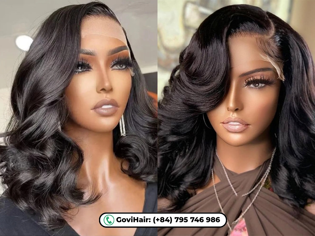 Bouncy and fun, this short bob maximizes volume with a side part.