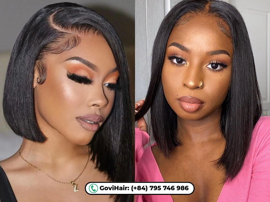 Timeless, low-maintenance elegance with a polished middle part.