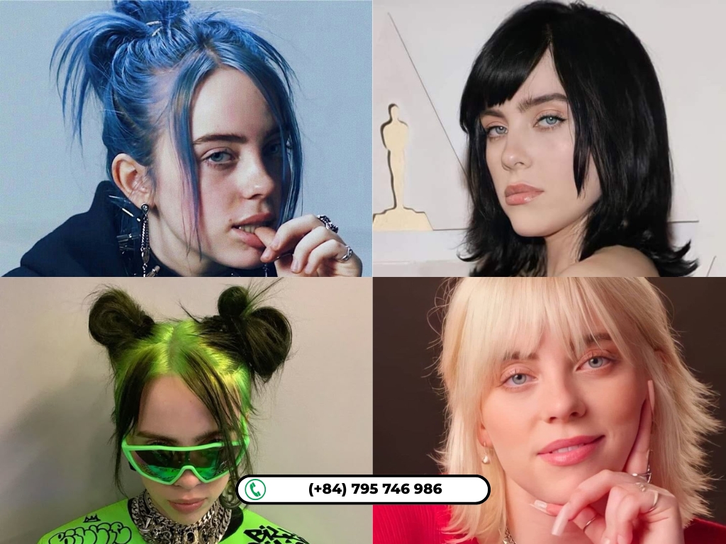 Billie Eilish signature hairstyles