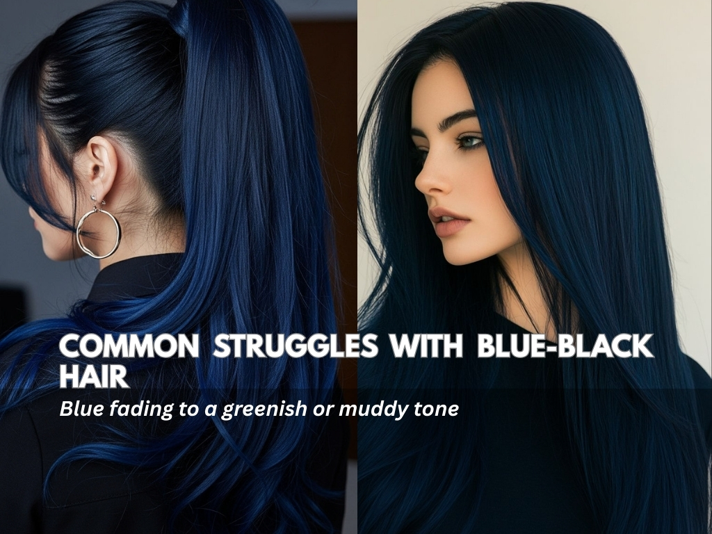 Common Struggles With Blue-Black Hair