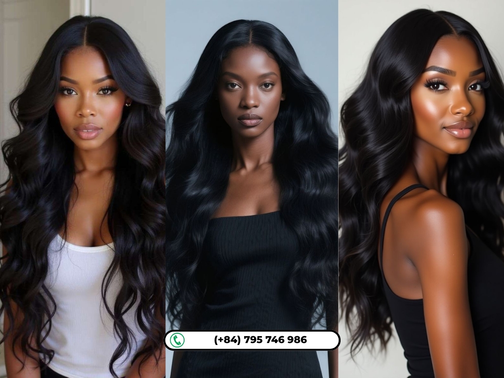 Black hairstyles with weave: Elegant Long Layered Weave