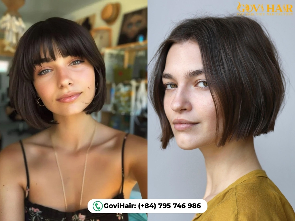 Bangs vs No Bangs: Which One Is Right For You? 4 Bob cut: cute bangs or sleek no bangs