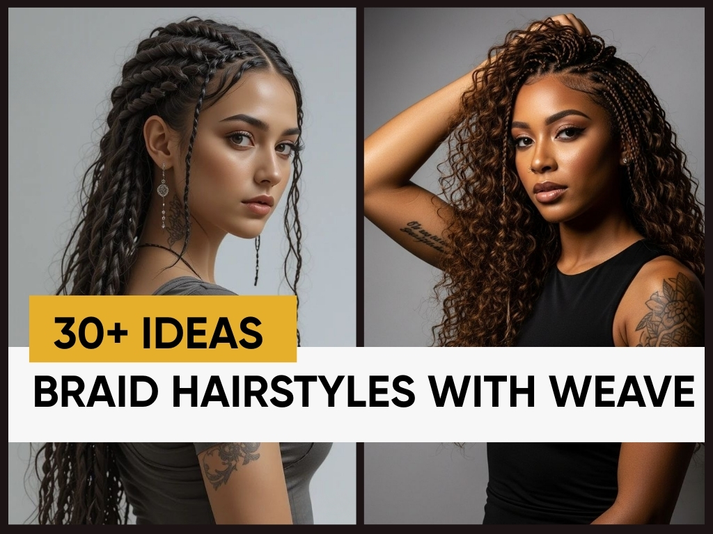 braid hairstyles with weave