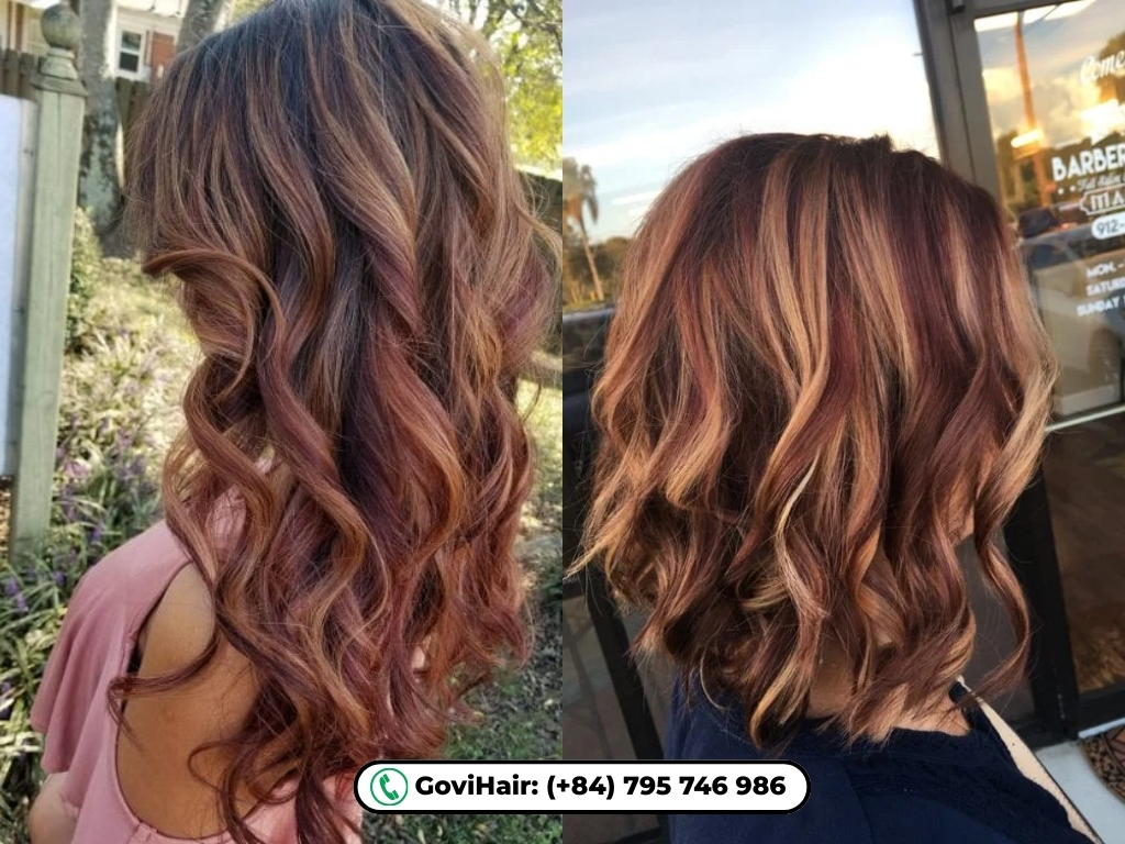 20+ Trending Brown Hair with Red Highlights Ideas You Must Try 1 Add depth and dimension with this versatile, light-reflecting color combination.