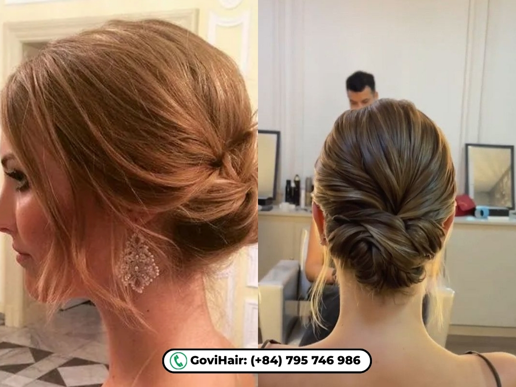 how to style a bun with short hair​