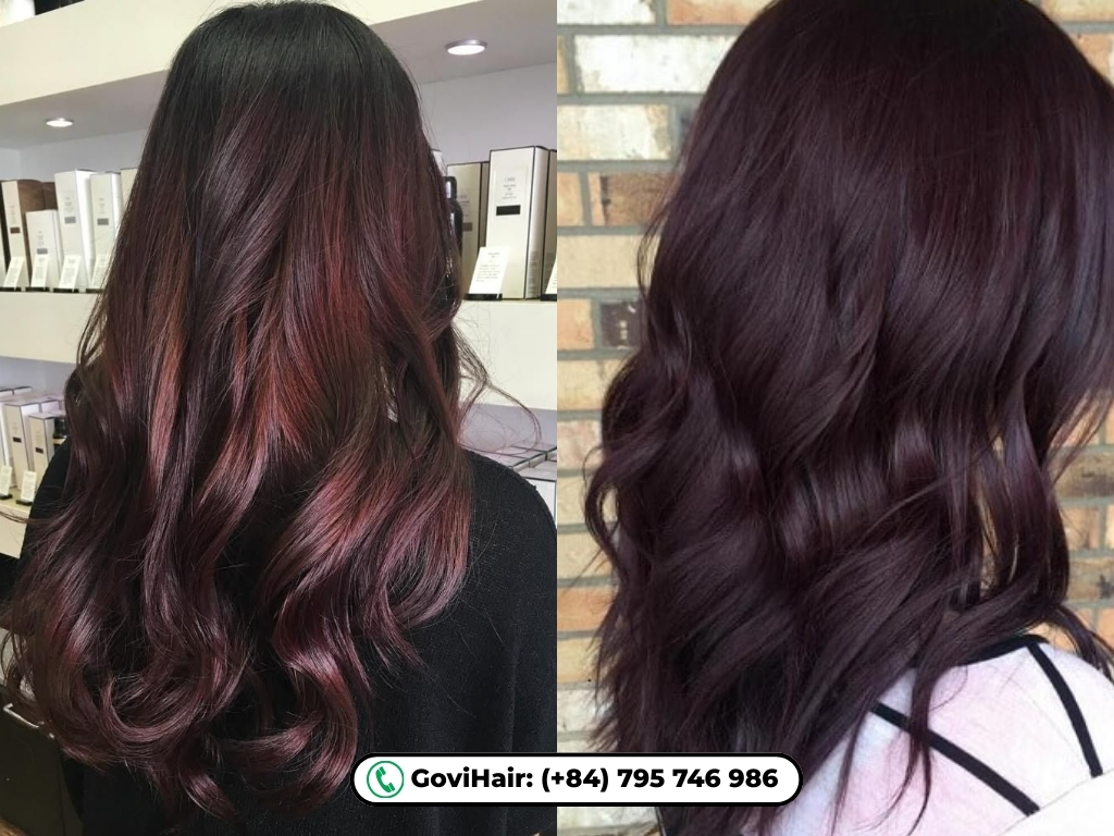 20+ Trending Brown Hair with Red Highlights Ideas You Must Try 14 Stand out with mysterious purple undertones on a dark base.