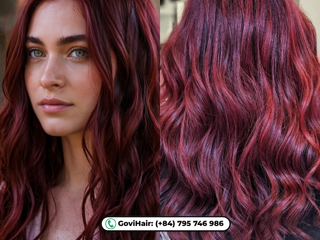 20 Best Hair Colors for Green Eyes: Shades That Make Your Eyes Pop 22 Burgundy Red delivers a deep, wine-colored intensity.