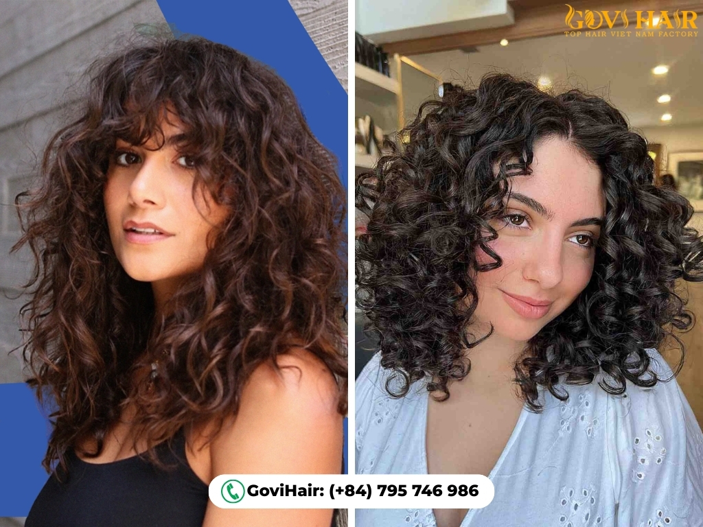 Bangs vs No Bangs: Which One Is Right For You? 6 Curly look: lifted with bangs or defined without