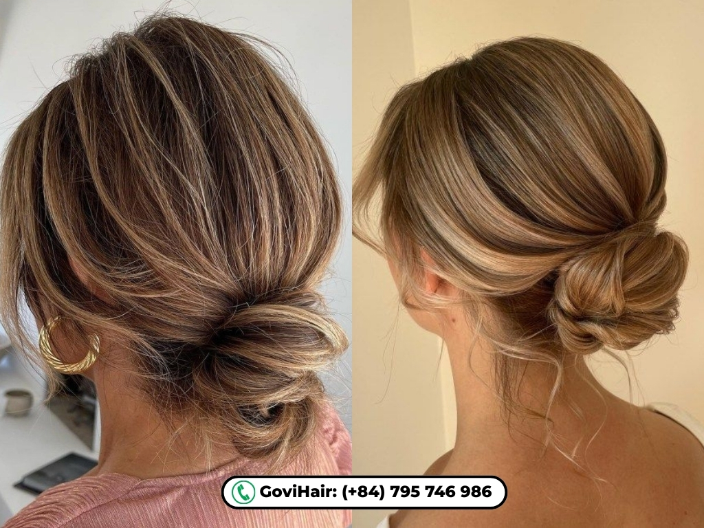 bun styles for short natural hair​