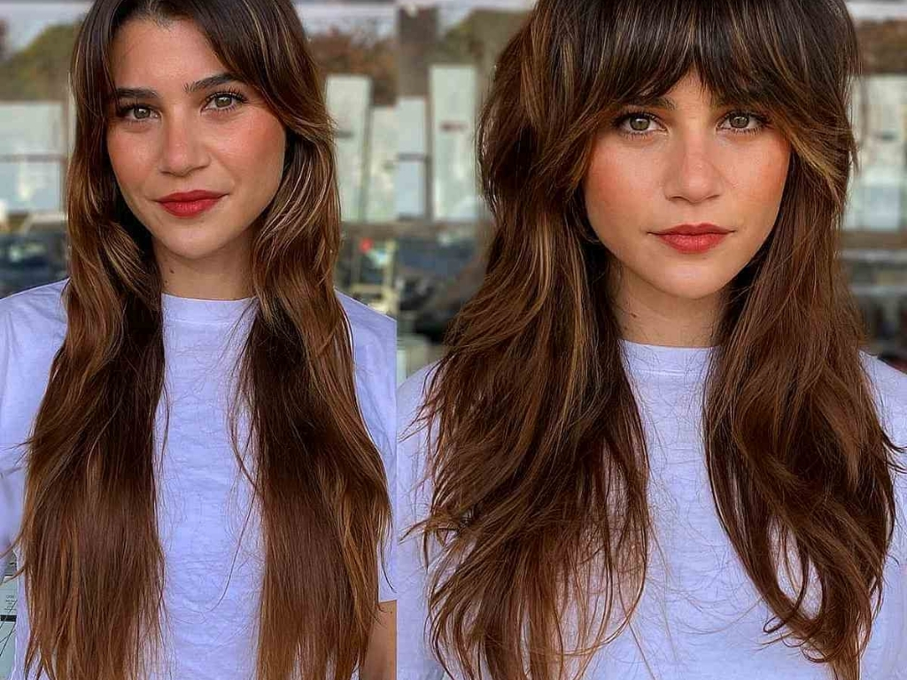 Extended-length wolf cut with voluminous crown