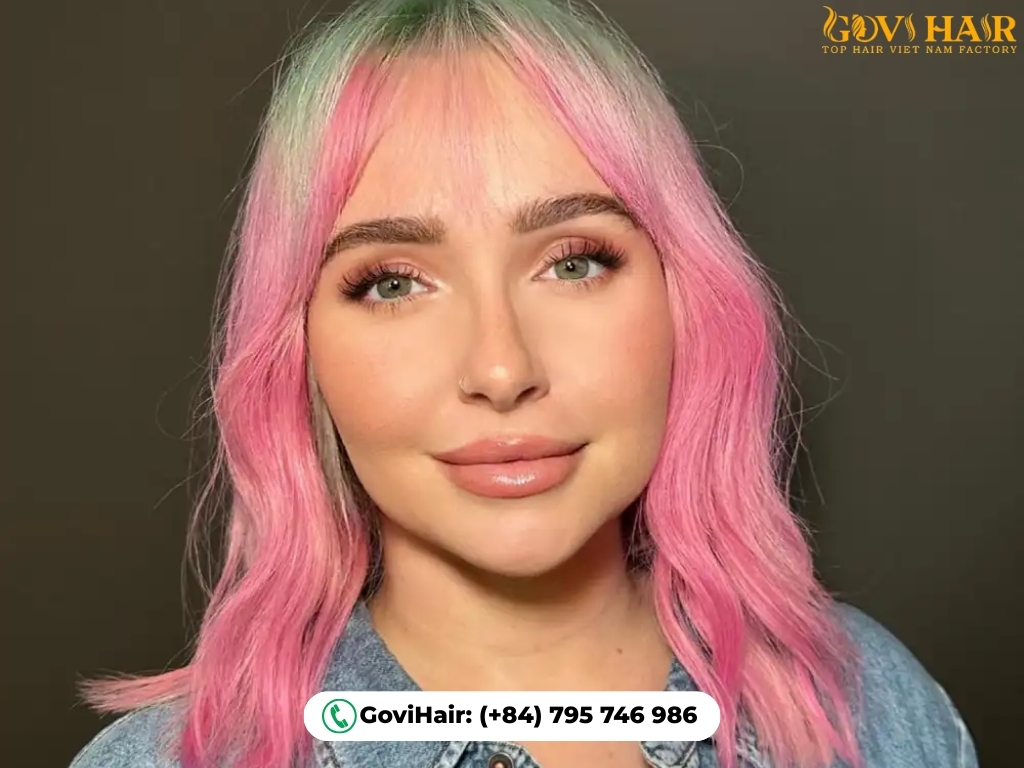 Fruity two-tone watermelon sugar hair