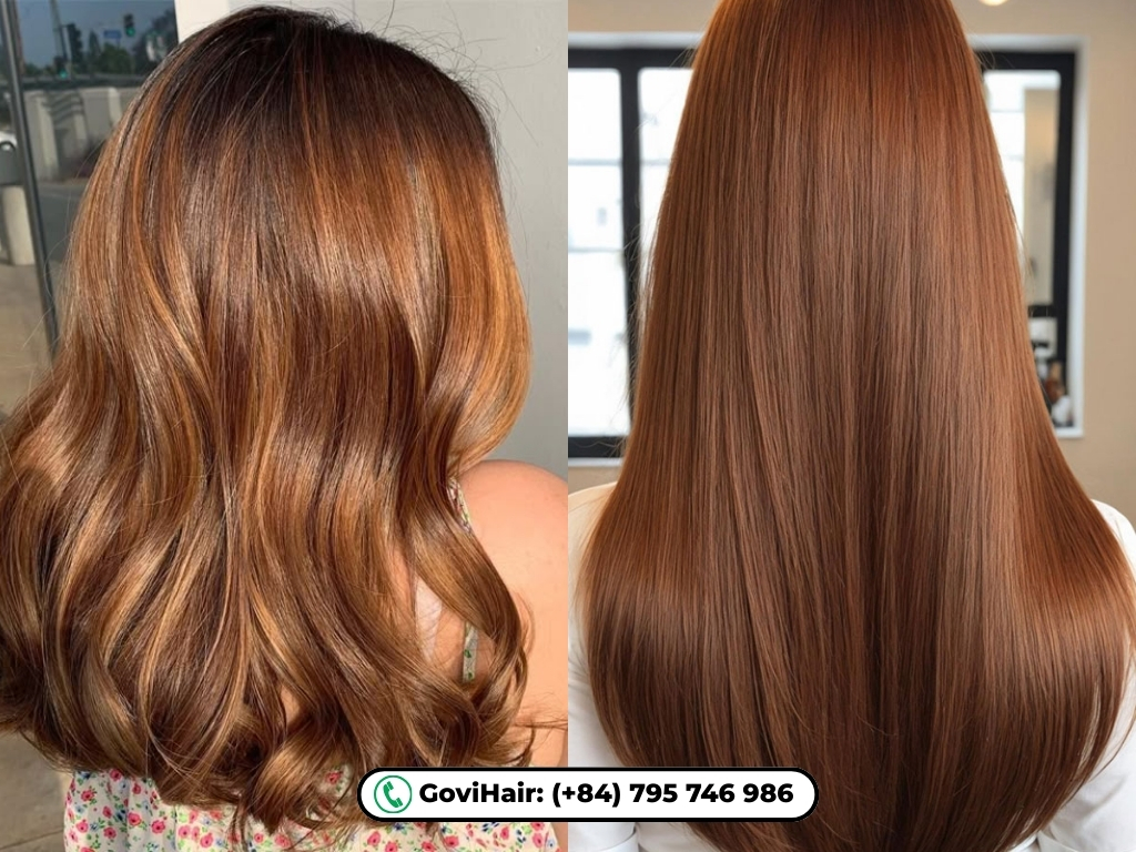 20+ Trending Brown Hair with Red Highlights Ideas You Must Try 7 Classic chestnut elevated with hidden ribbons of mysterious wine-red.